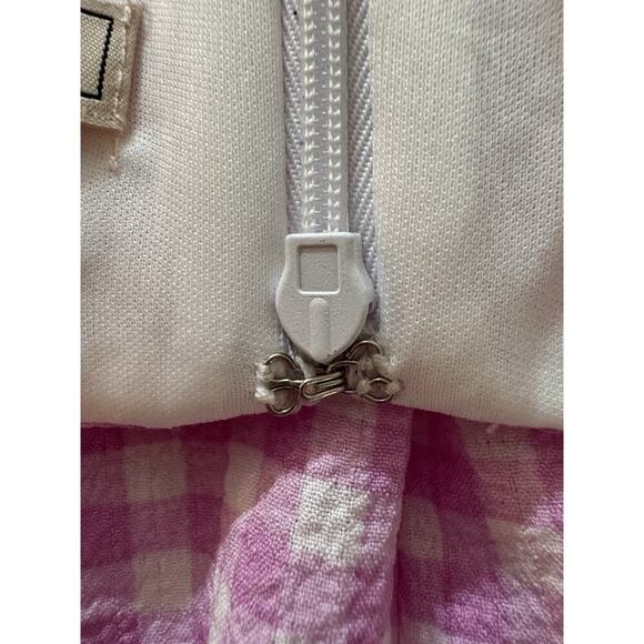 New BCBGeneration Dress XS Gingham Pink White Bow Ruffles Cut Out Summer Barbie - Picture 12 of 15